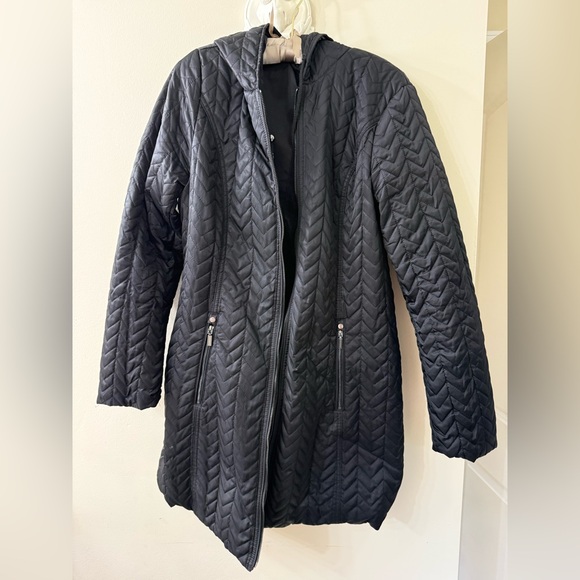 Laundry By Shelli Segal Black Quilted Puffer Jacket - Picture 4 of 7